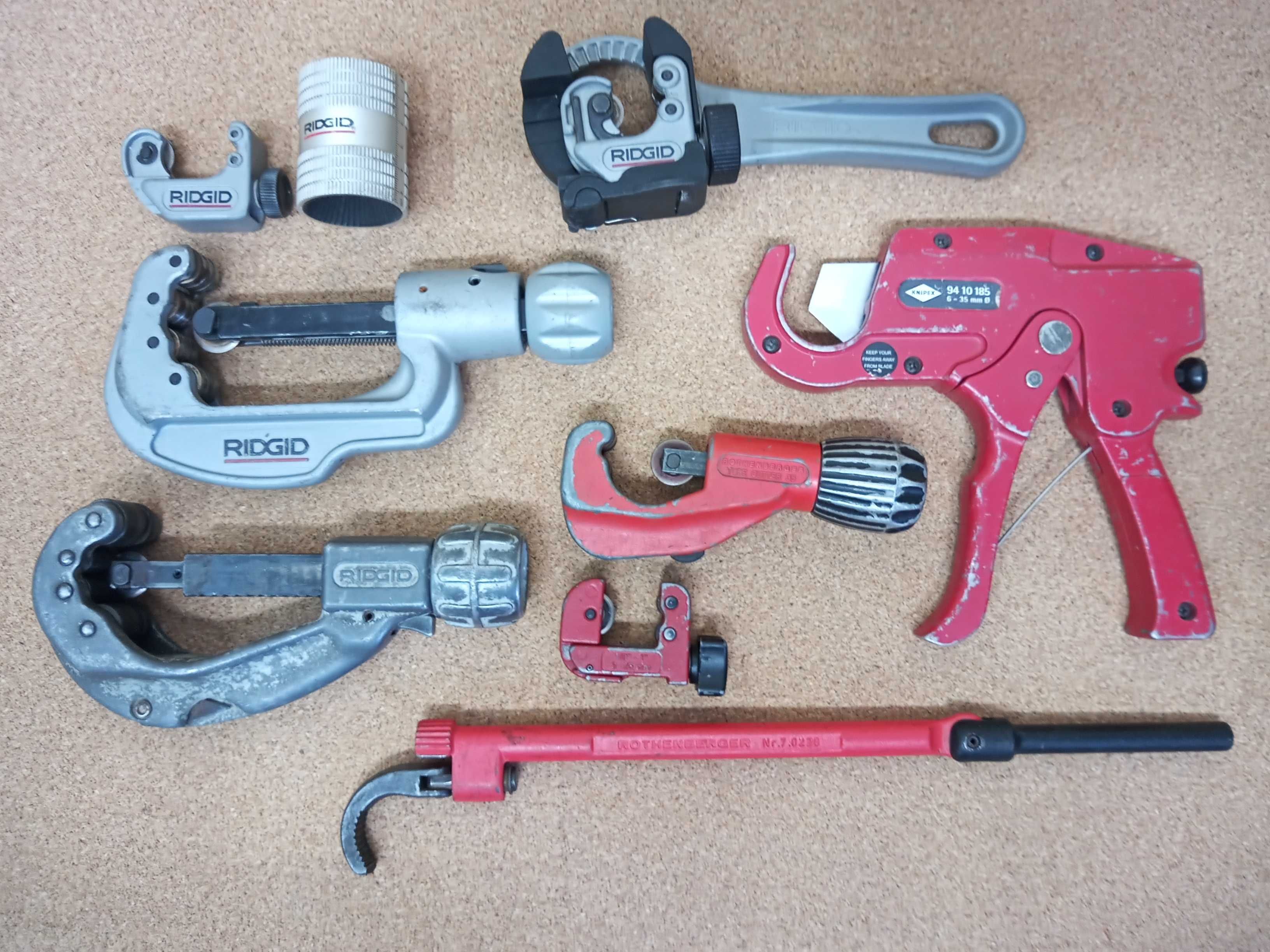 Ridgid , Rothenberger ,knipex ,Wurth-zestaw narzędzi dla hydraulika