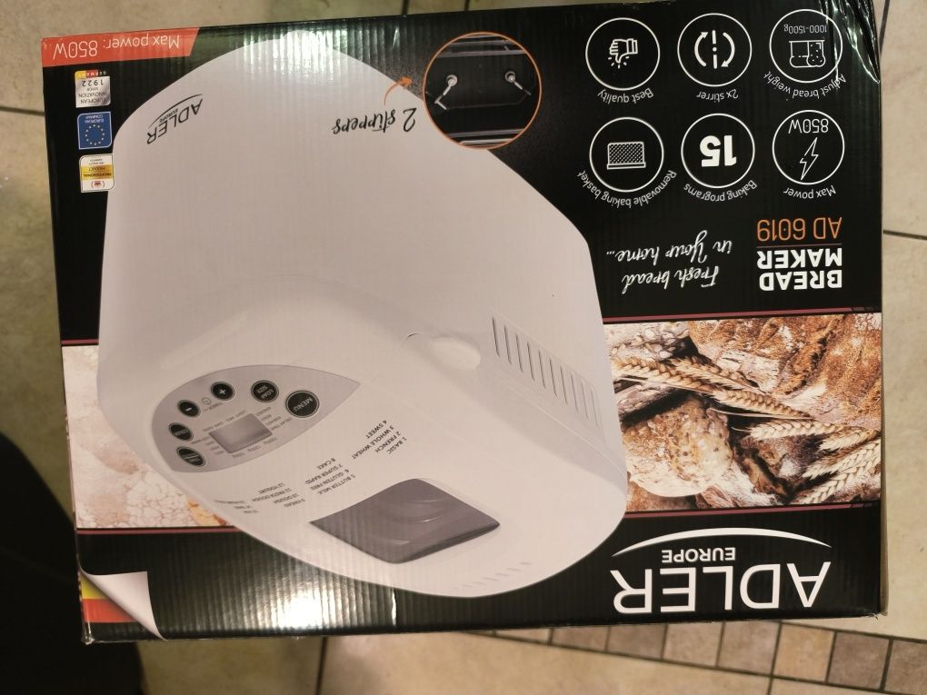 Maszyna do pieczenia chleba automat 15 programów 850W AD6019