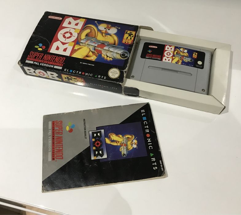 BOB - jogo raro super nintendo / snes / pal - completo