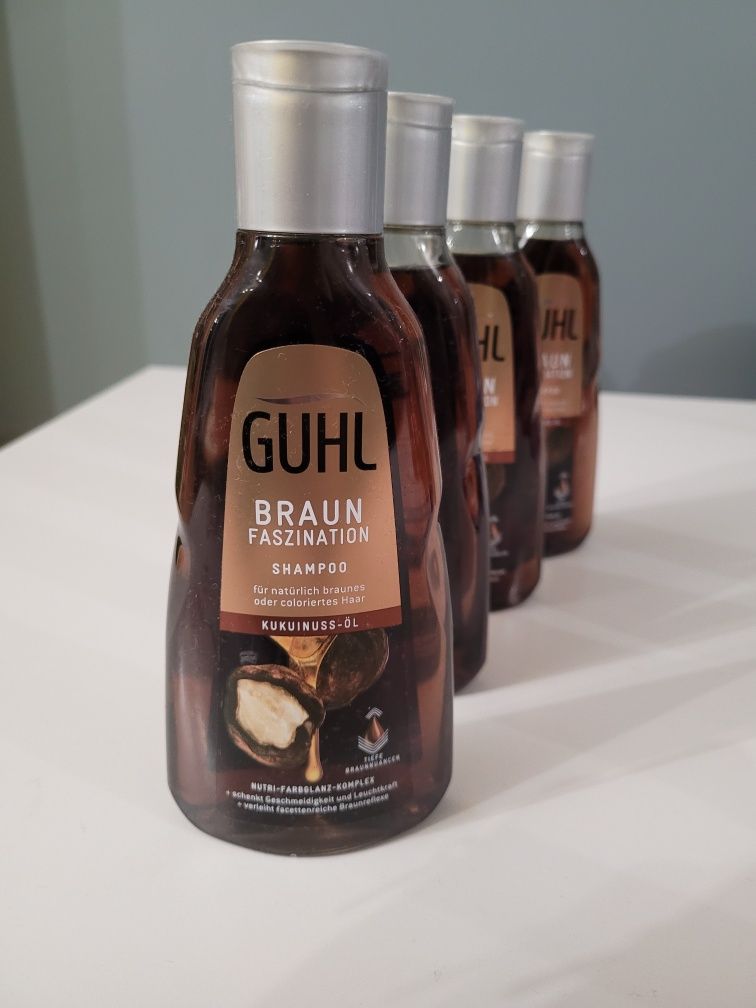 8 szt. Niemiecki szampon guhl do włosów brązowych z olejkiem.
Pojemnoś