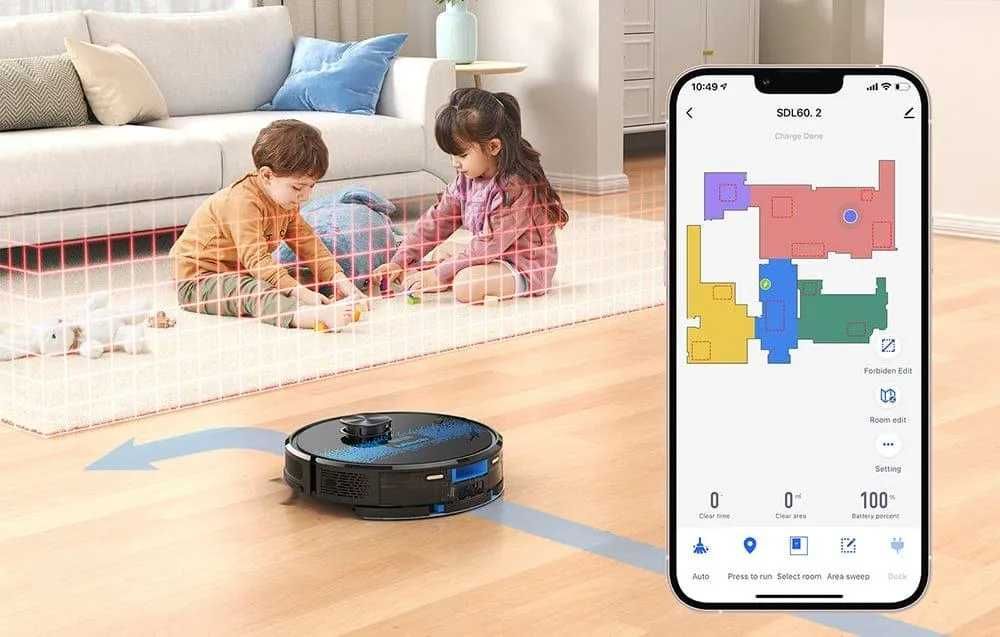Robot sprzątający  na sucho i mokro Lublulu sl60d Roomba  Roborock