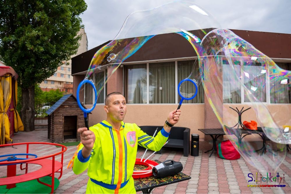Аниматоры. Шоу пузырей. Хим Шоу. Сладкая вата.