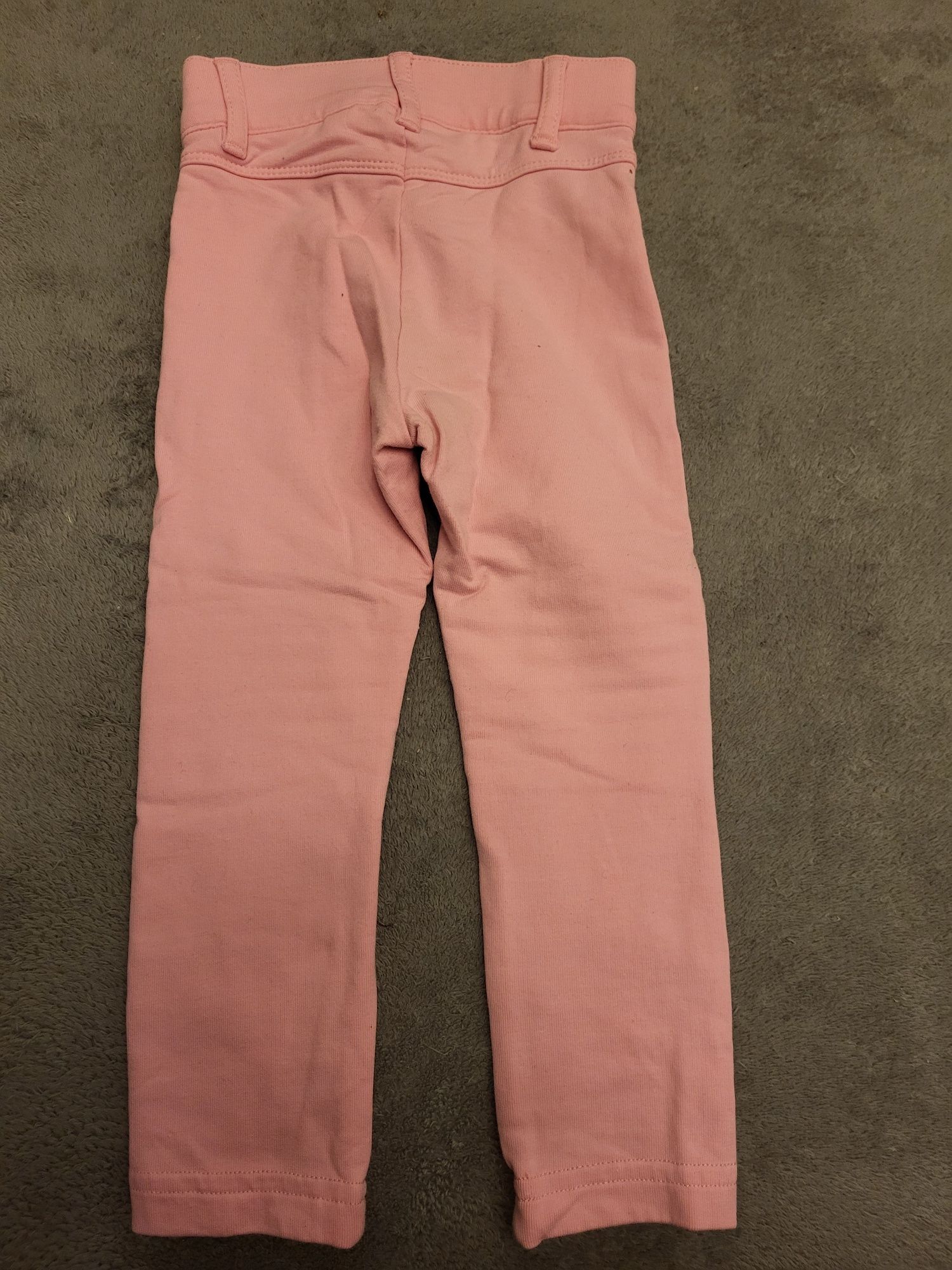 Spodnie dziewczęce różowe rozmiar 86