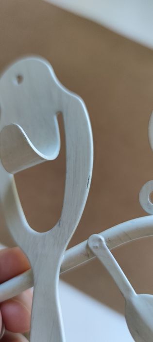 Wieszak na klucze lub inne drobiazgi ptak ptaszek metalowy 14x13 cm