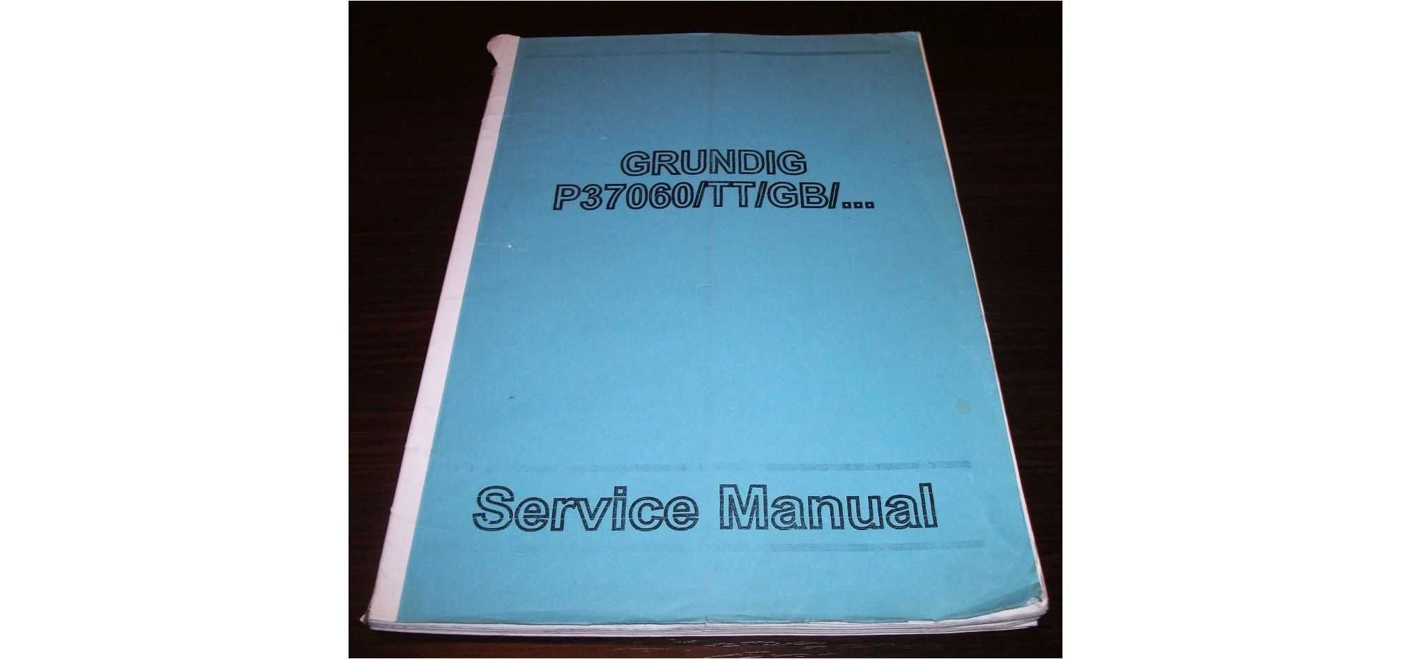 Instrukcja serwisowa TVC GRUNDIG P37,40 T51,55 P37, CUC6300