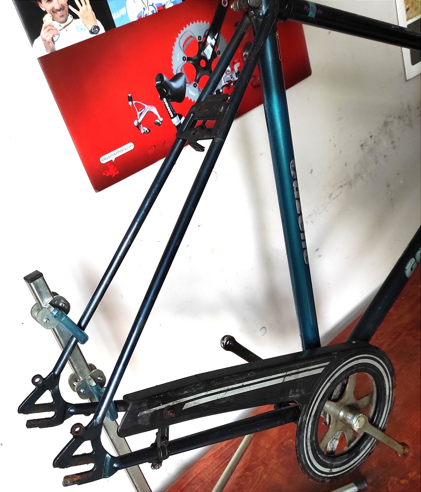 Rama rowerowa miejska city Gazelle 28" chromoly Reynolds 24" korba