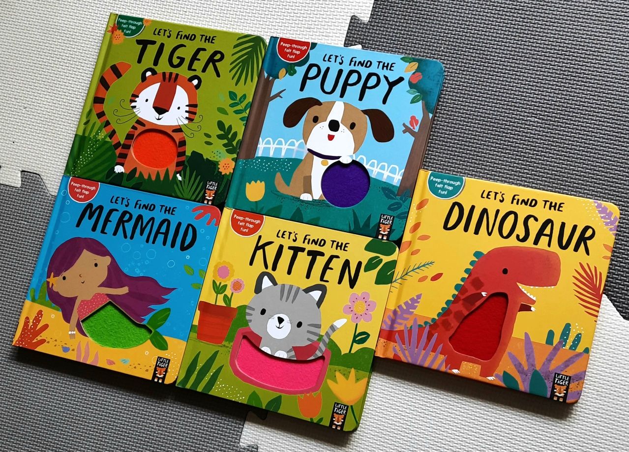 Let's Find The Kitten książeczka po angielsku z okienkami sensoryczna