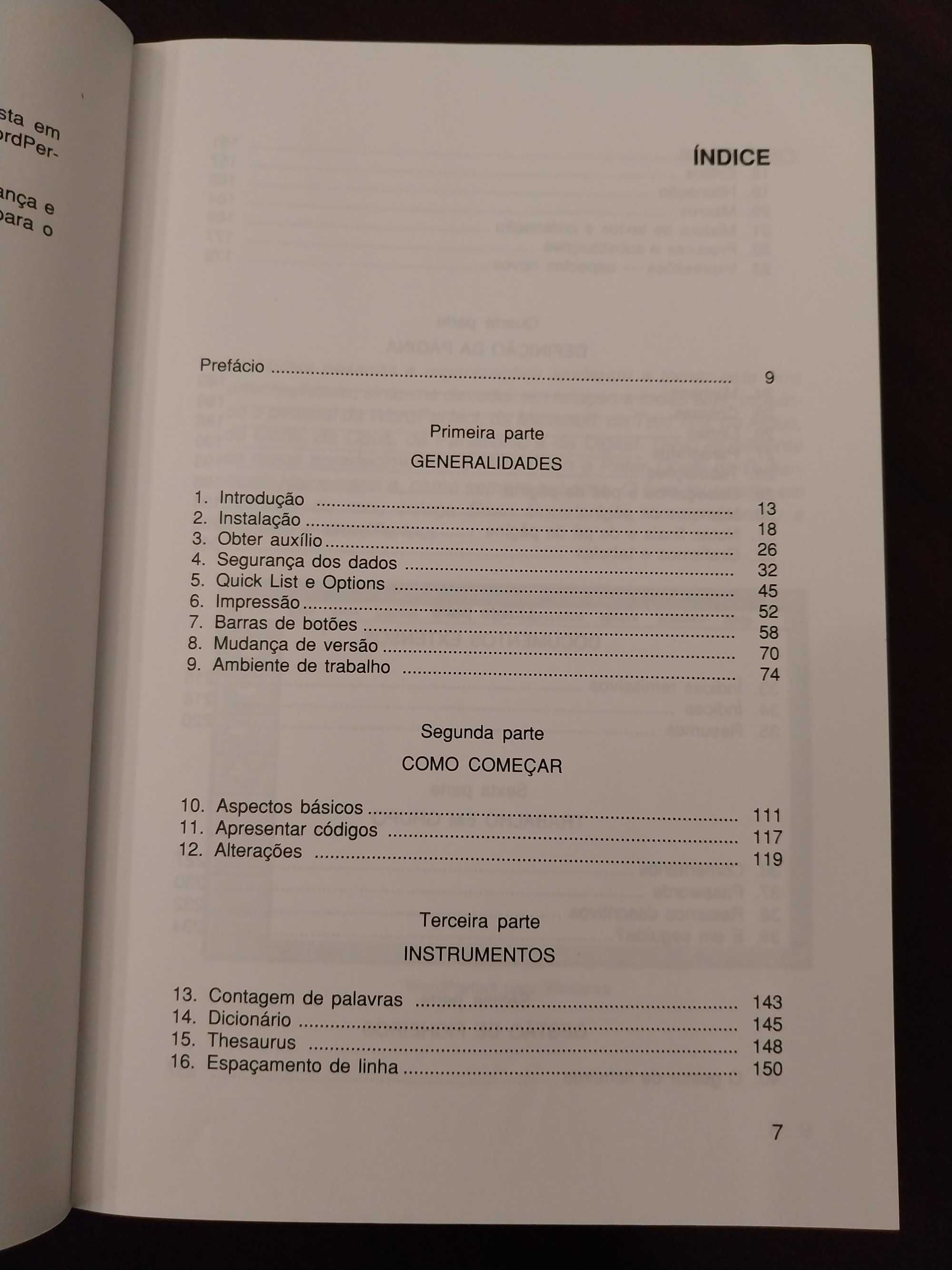 Wordperfect para Windows, de Arthur Tennick, colecção sistemas 62