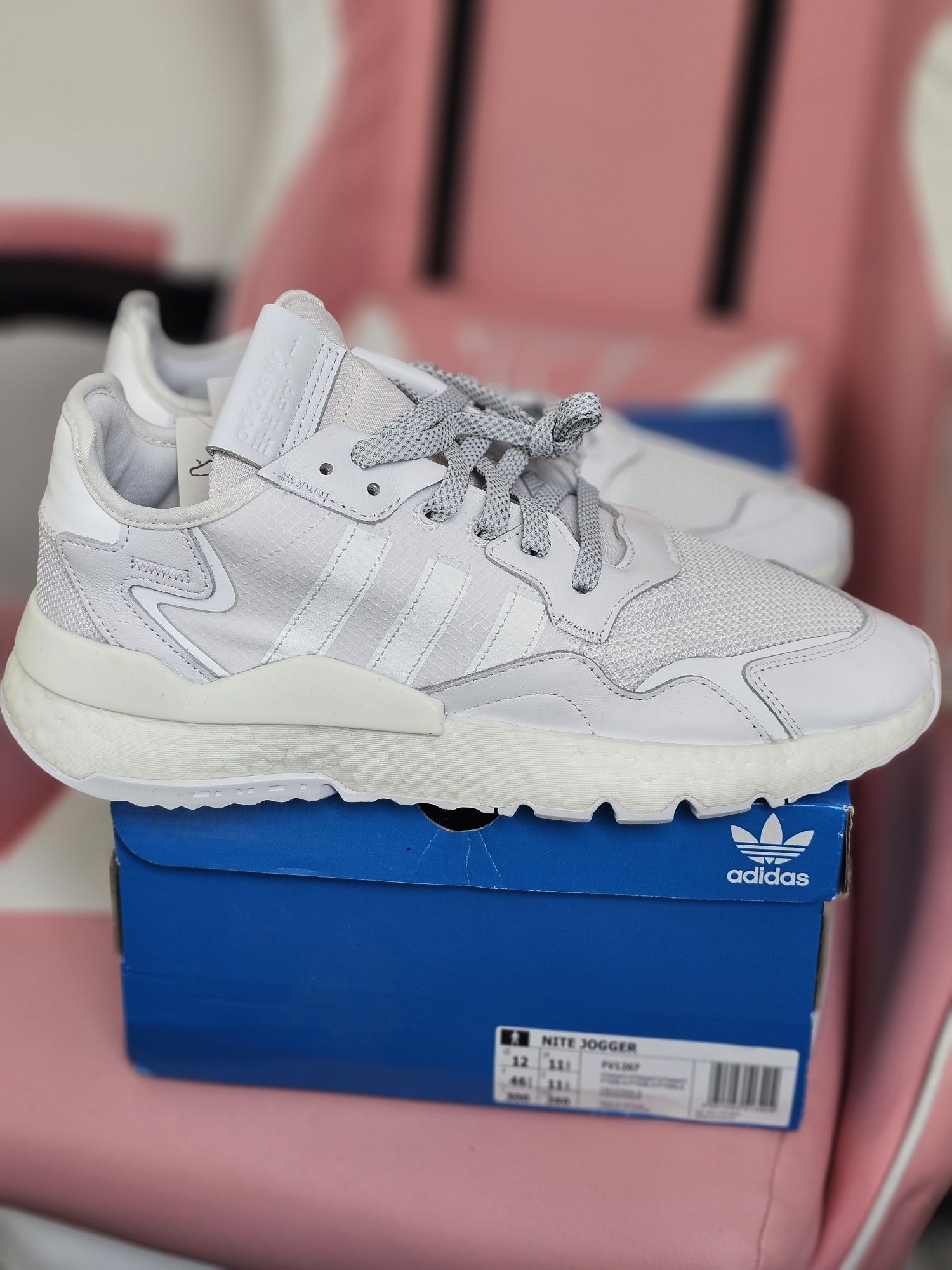 Buty nowe Adidas nite jogger fv1267 rozm eu46 ⅔