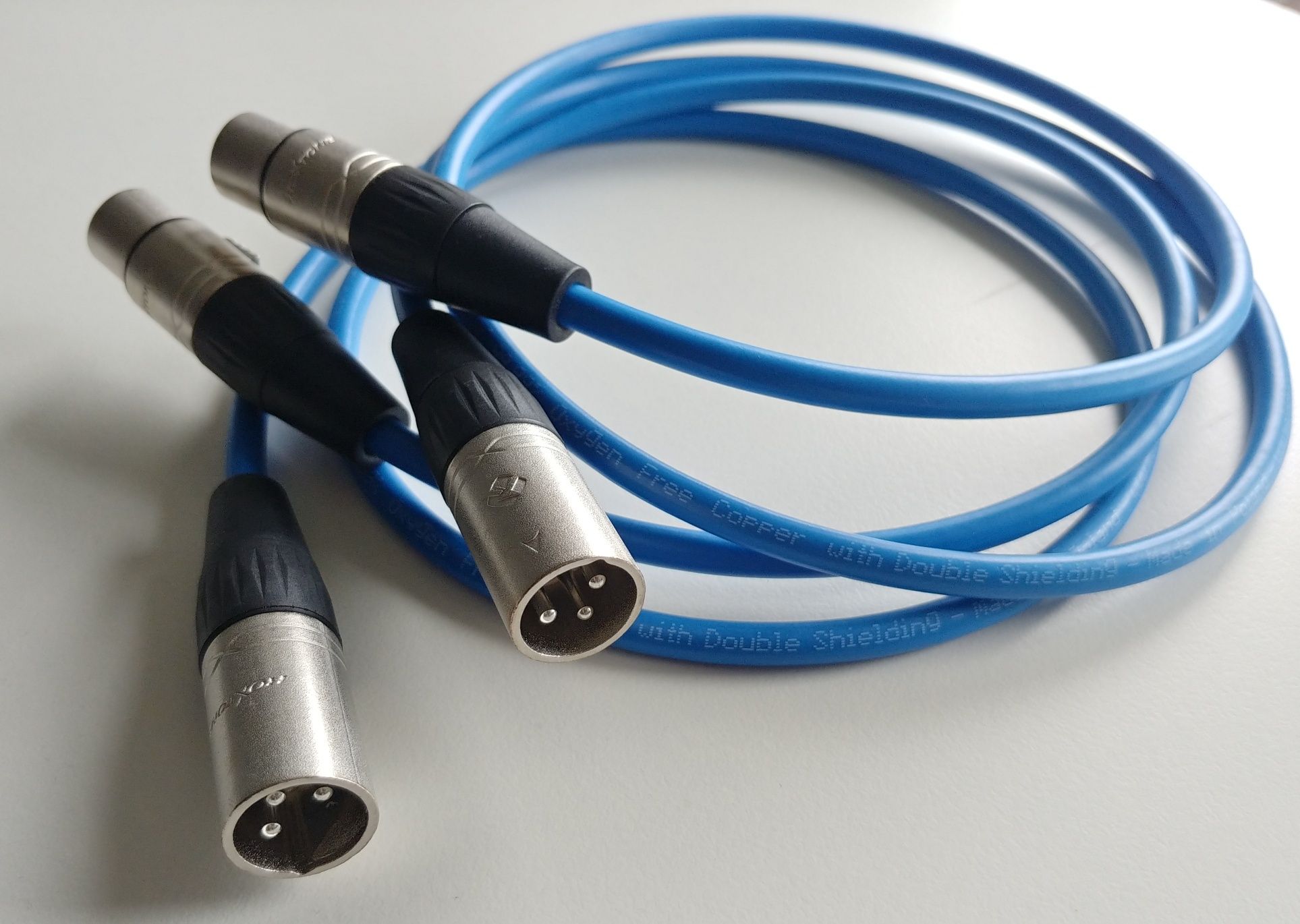 Melodika SBC1230 Sky Blue 2x XLR 1m Interkonekt