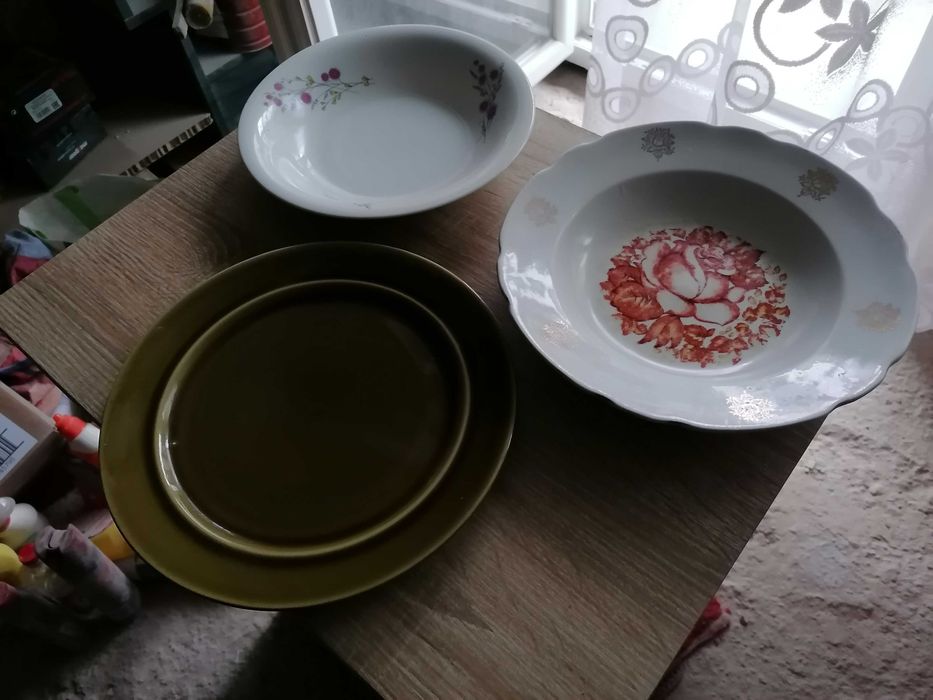 2 różne talerze obiadowe ceramika PRL! OKAZJA