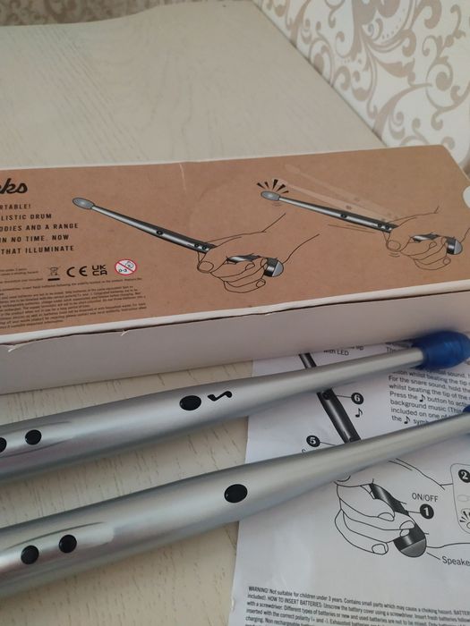 Іграшковий музикальний набір, електронні барабанні палички DRUMSTICKS