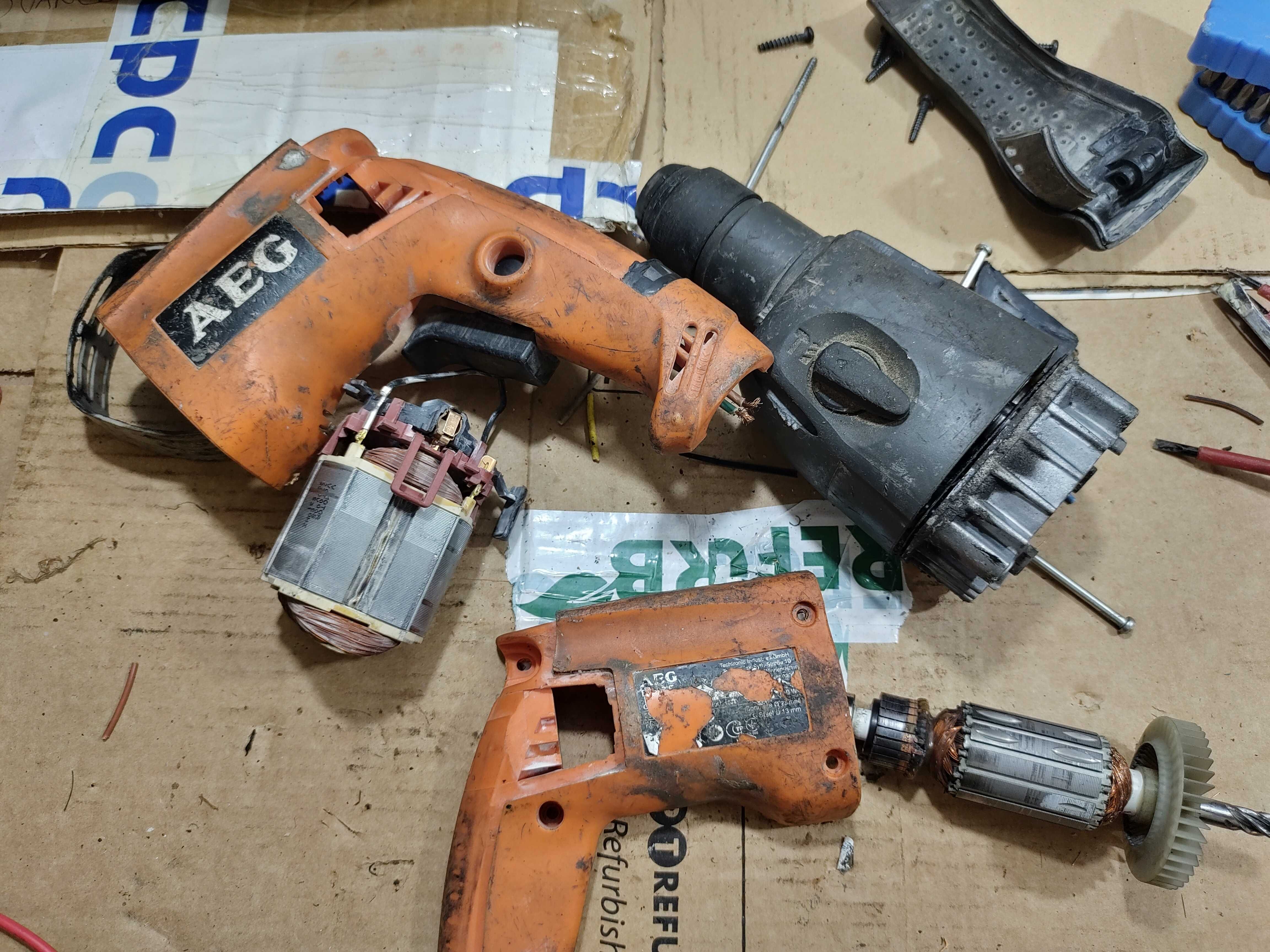 Tornas Martelo Ligeiro SDS AEG Hitachi KOKI  ( Peças ou Recuperar )