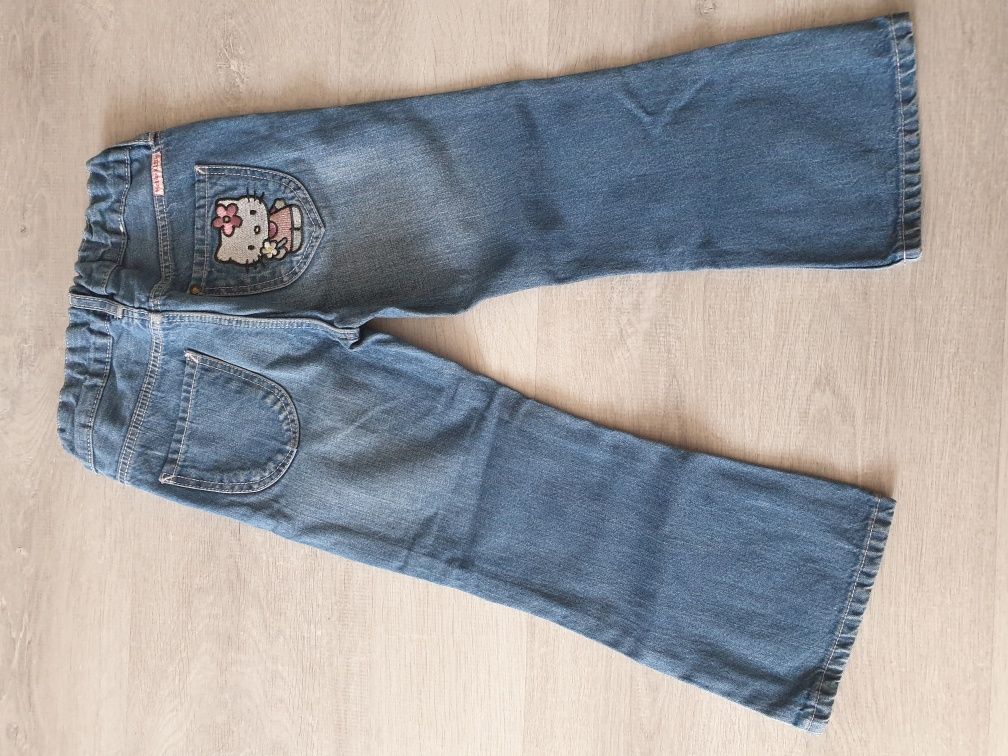 Jeansy H&M 104 Hello Kitty