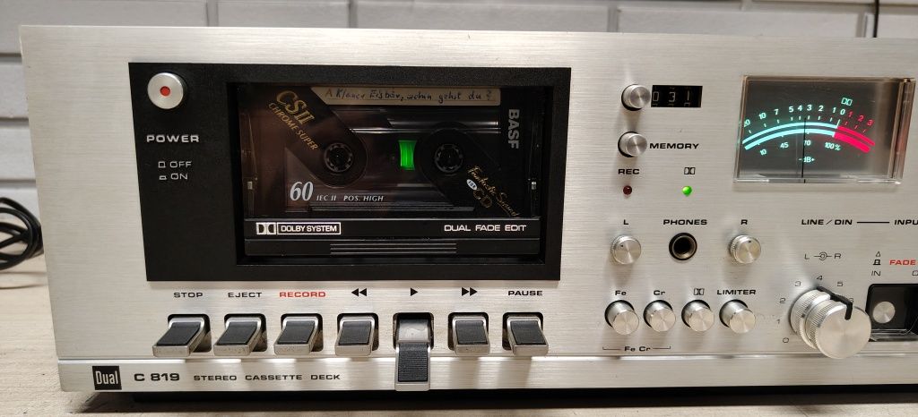 Magnetofon DUAL C 819. Nowe Paski