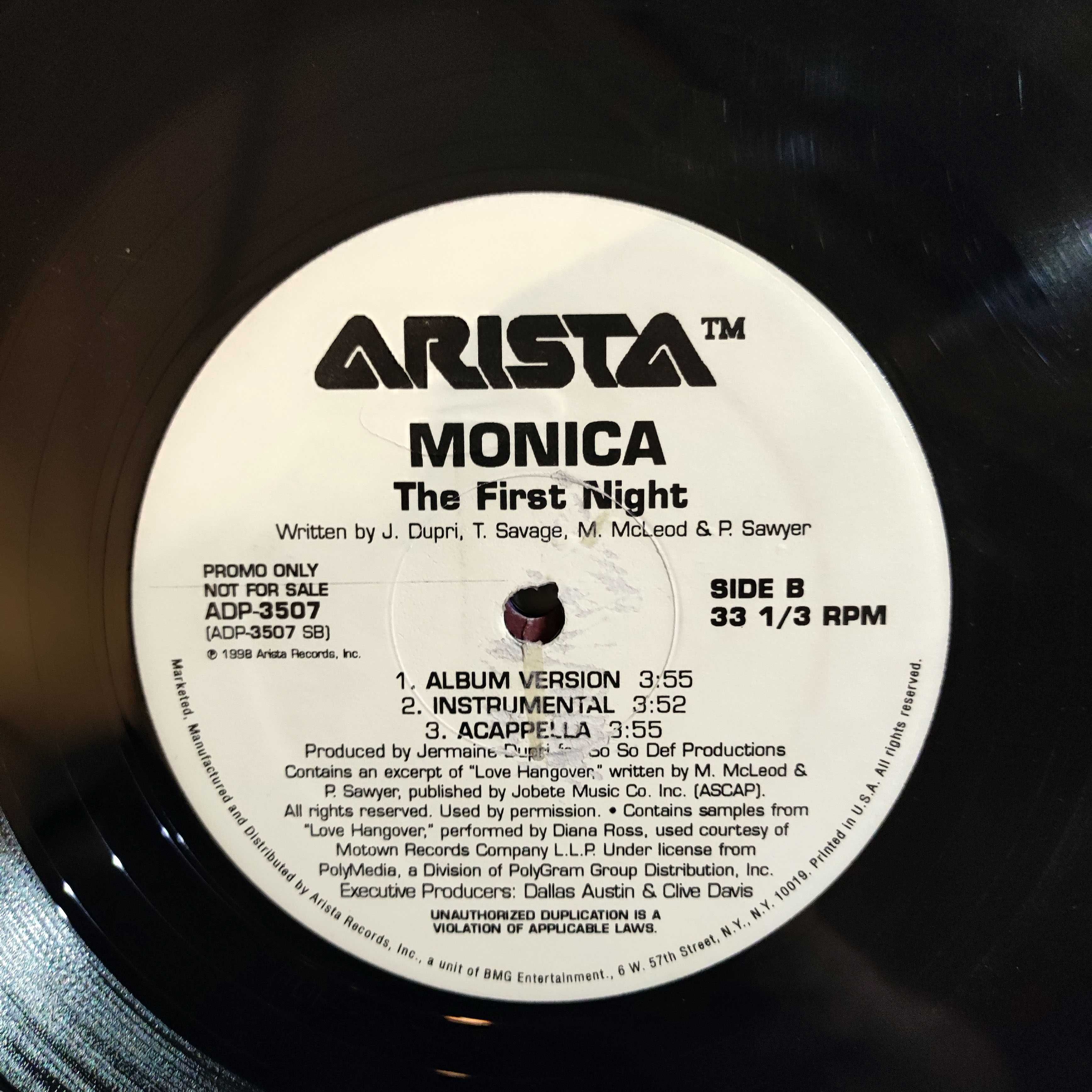 Monica - The First Night (1998r. Artista Rec.) LP 12" winyl
