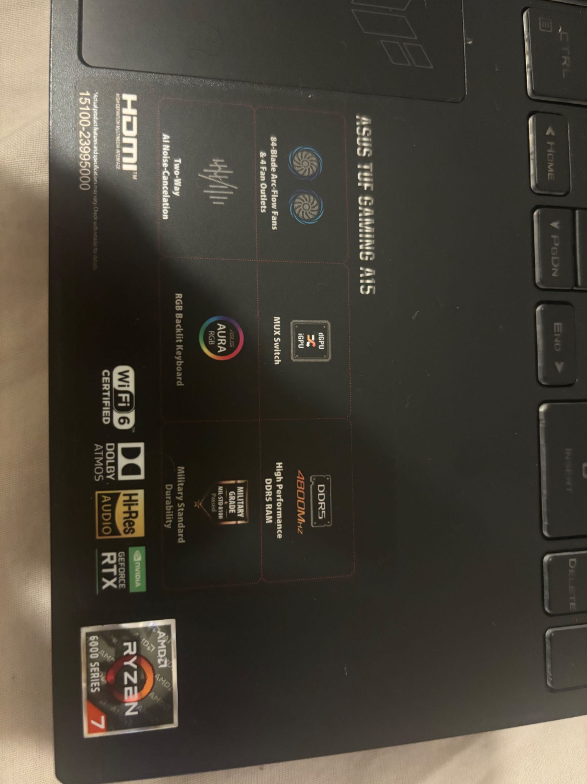Portátil ASUS TUF Gaming
