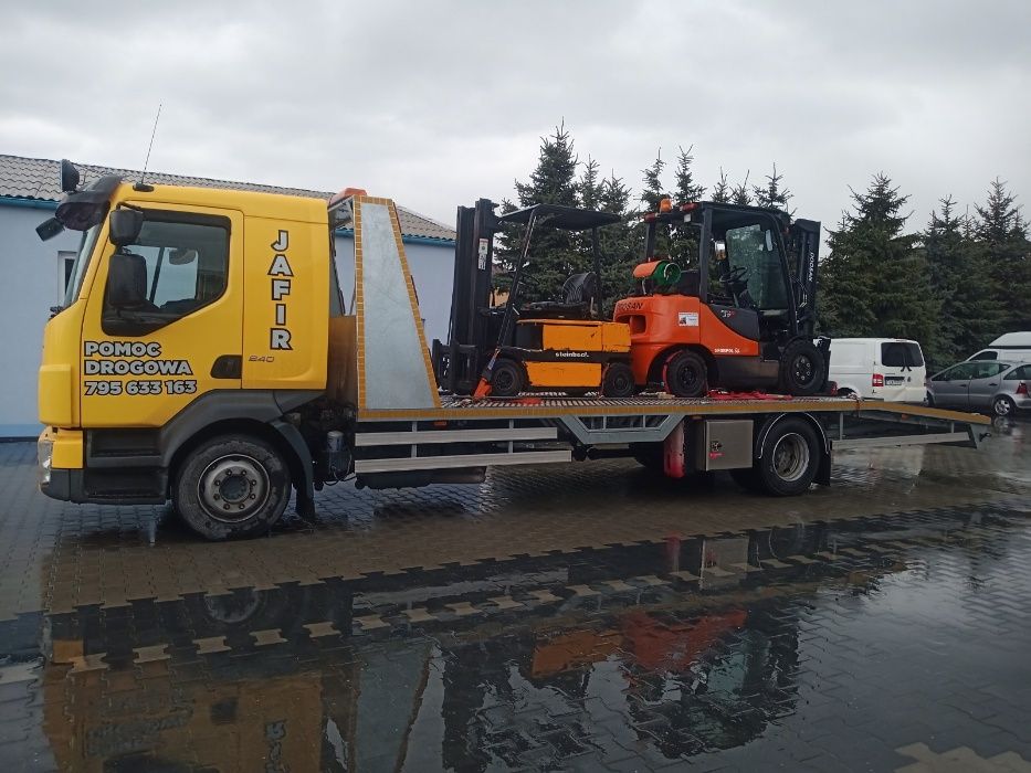 Pomoc Drogowa Holowanie Transport Maszyn Autolaweta Laweta 10 ton