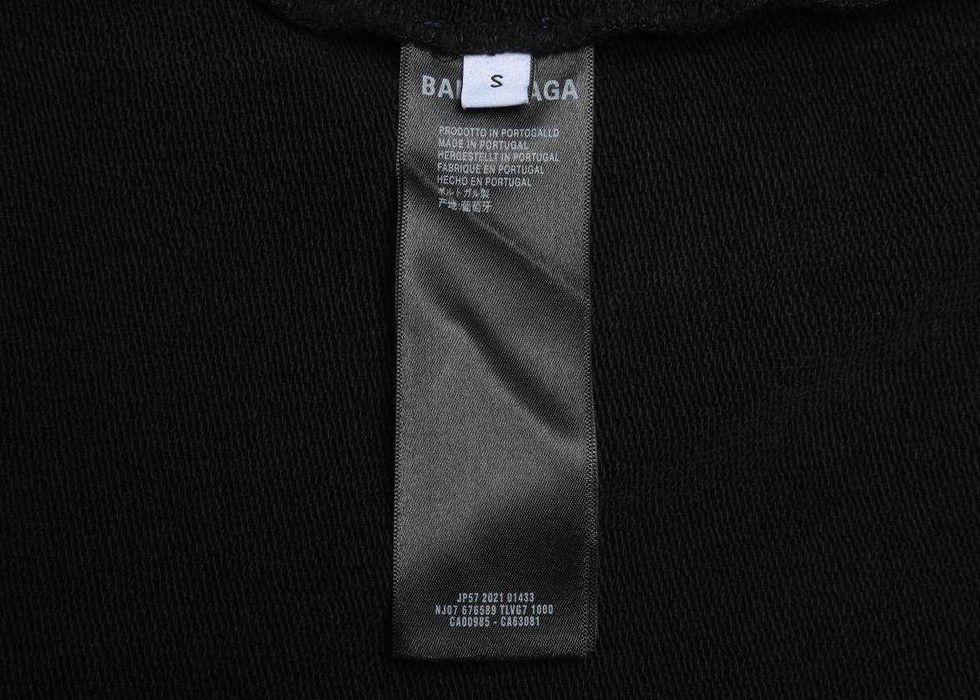 Черная кофта Balenciaga свитшот Баленсиага батник худи sg239