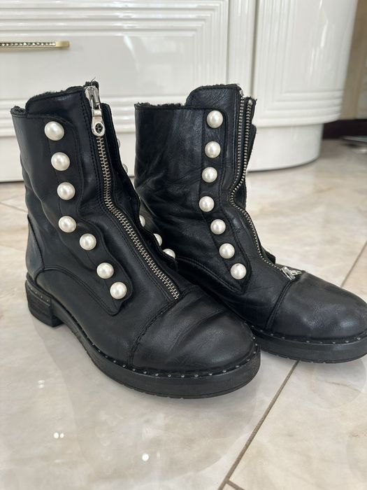 Зимові турецькі жіночі ботінки на меху 36 розмір