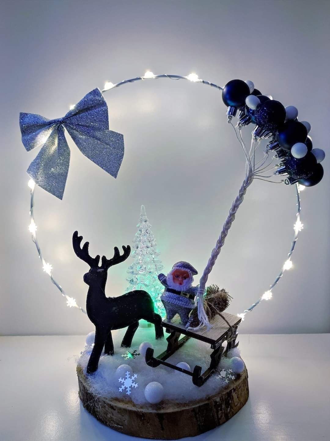 Stroiki świąteczne handmade LED