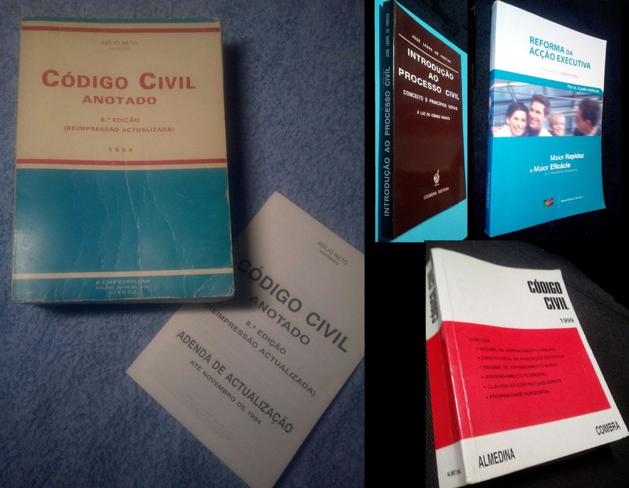 Acervo bibliográfico de Direito Civil / Processo Civil — 4 volumes