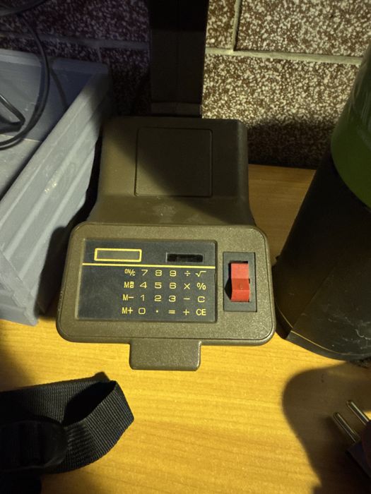 STARA zabytkowalampa na biurko z  kalkulatorem z prl