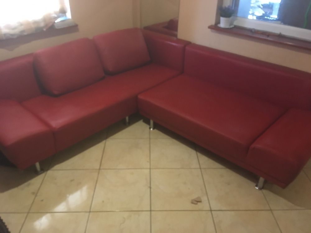 Narożnik eko skóra kanapa rozkladana sofa 2m x 2,5m