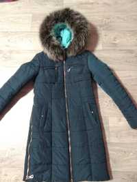 Куртка зимняя, пальто зимнее, пуховик с натуральным мехом