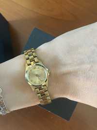 Relógio mini dourado vintage Marc Jacobs Henry Diny