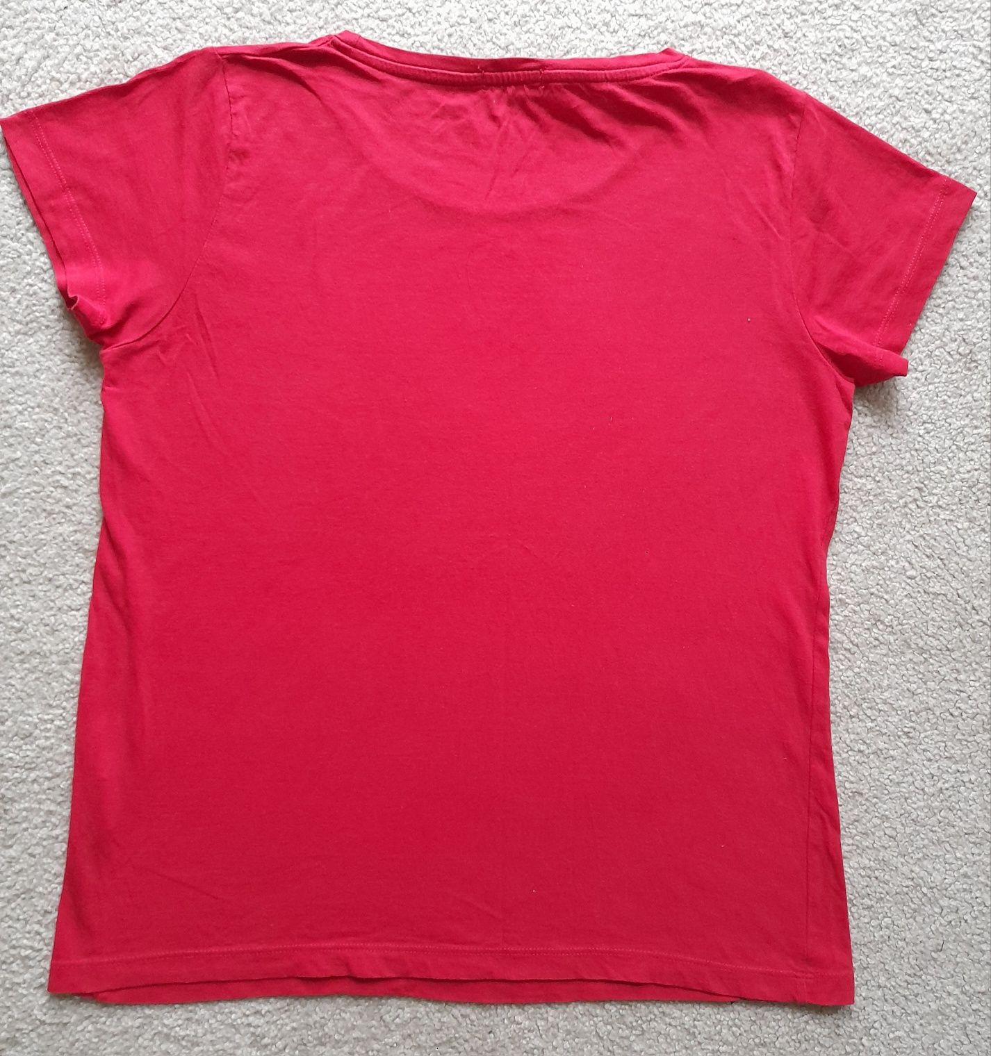 Czerwona koszulka damska S