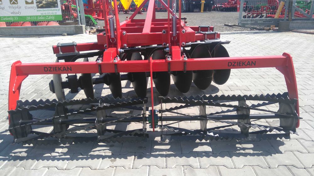 Brona Talerzowa ALFA Strumyk, wał strunowy dociskowy Dziekan