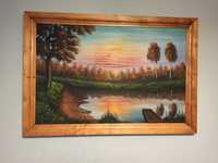 Obraz w drewnianej ramie
