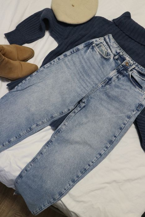 4 брюки Джинси  палаццо zara чорні жіночі штани