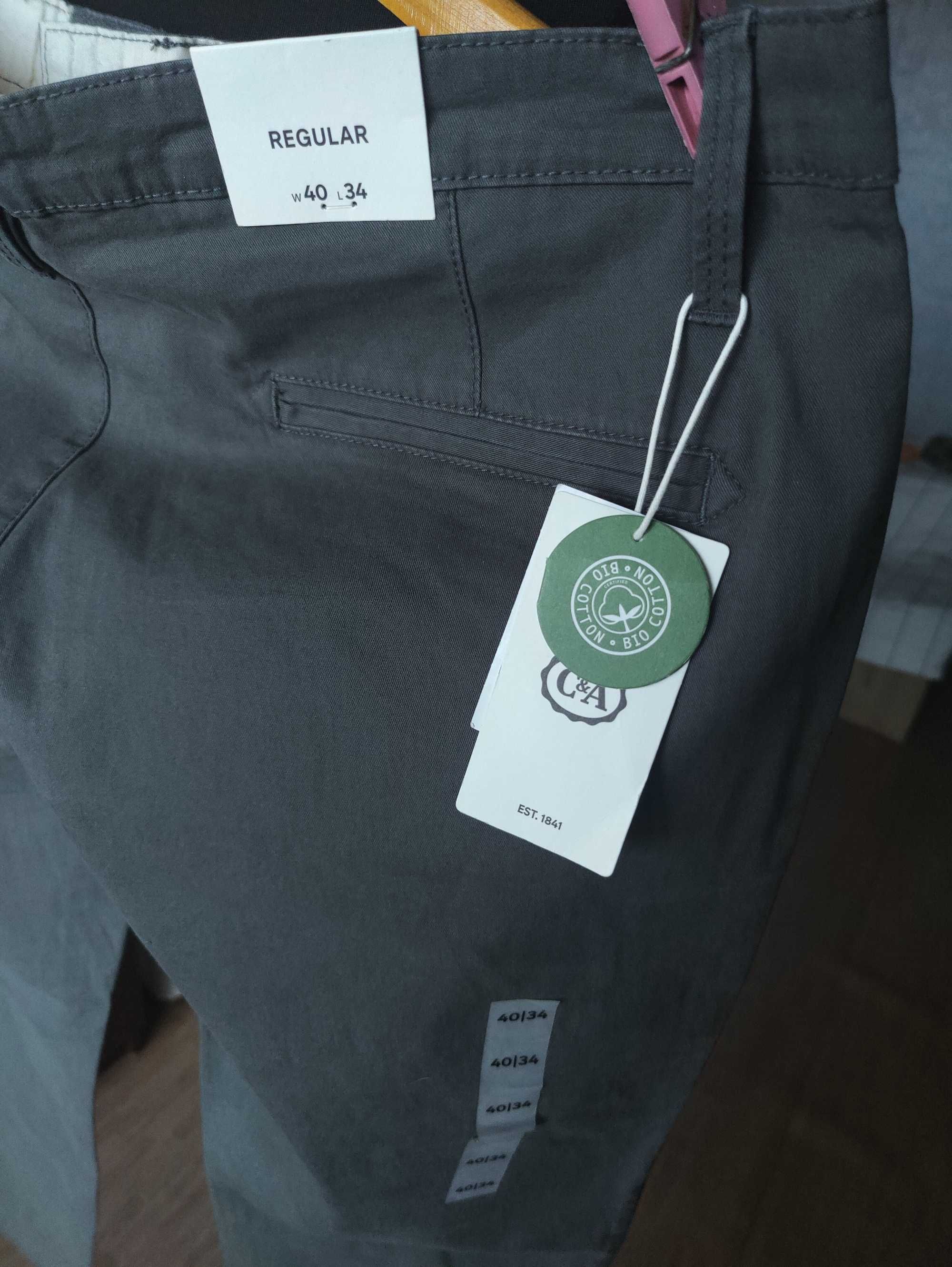 Джинсы (chino The Regular by C&A Buying Germany w40 stretch grey.