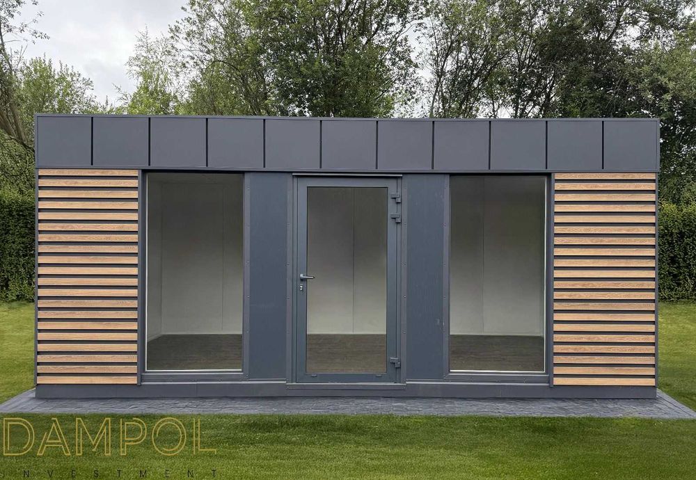 Gotowy pawilon kontener 600x300 6x3 handlowy biurowy usługowy leasing