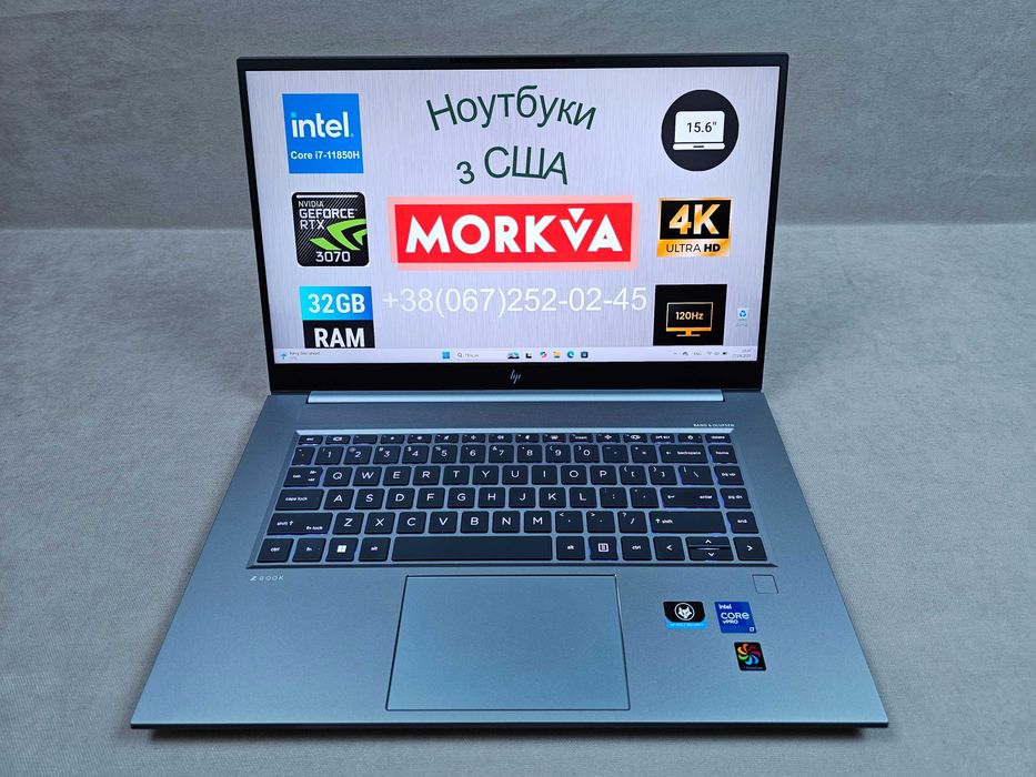 HP Zbook G8 Workstation/4k UHD/120Hz/i7-11850H/RTX 3070/32GB RAM/USA