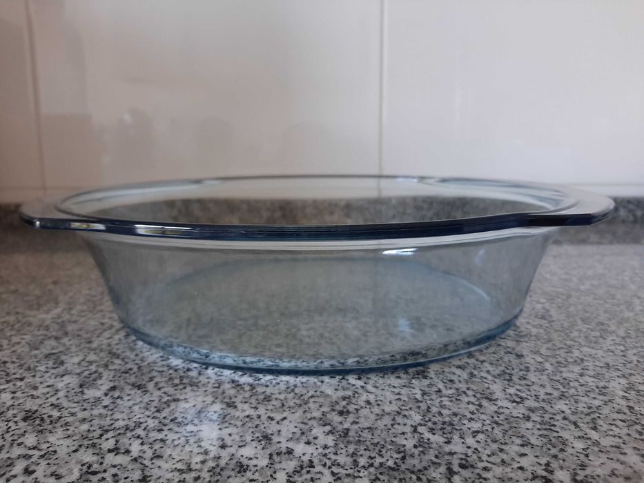 Assadeira Marinex Vidro Redonda Forno 5l