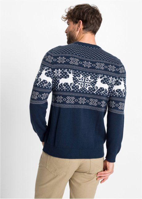 B.P.C sweter męski w norweski wzór r.XXL