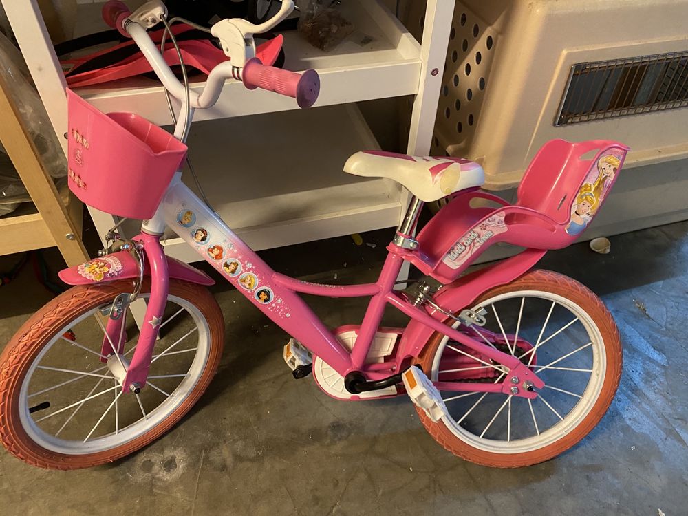 Bicicleta menina princesas roda 16