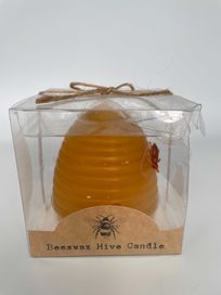 Świeca Woskowa w kształcie ula Beeswax Hive Candle wosk pszczeli