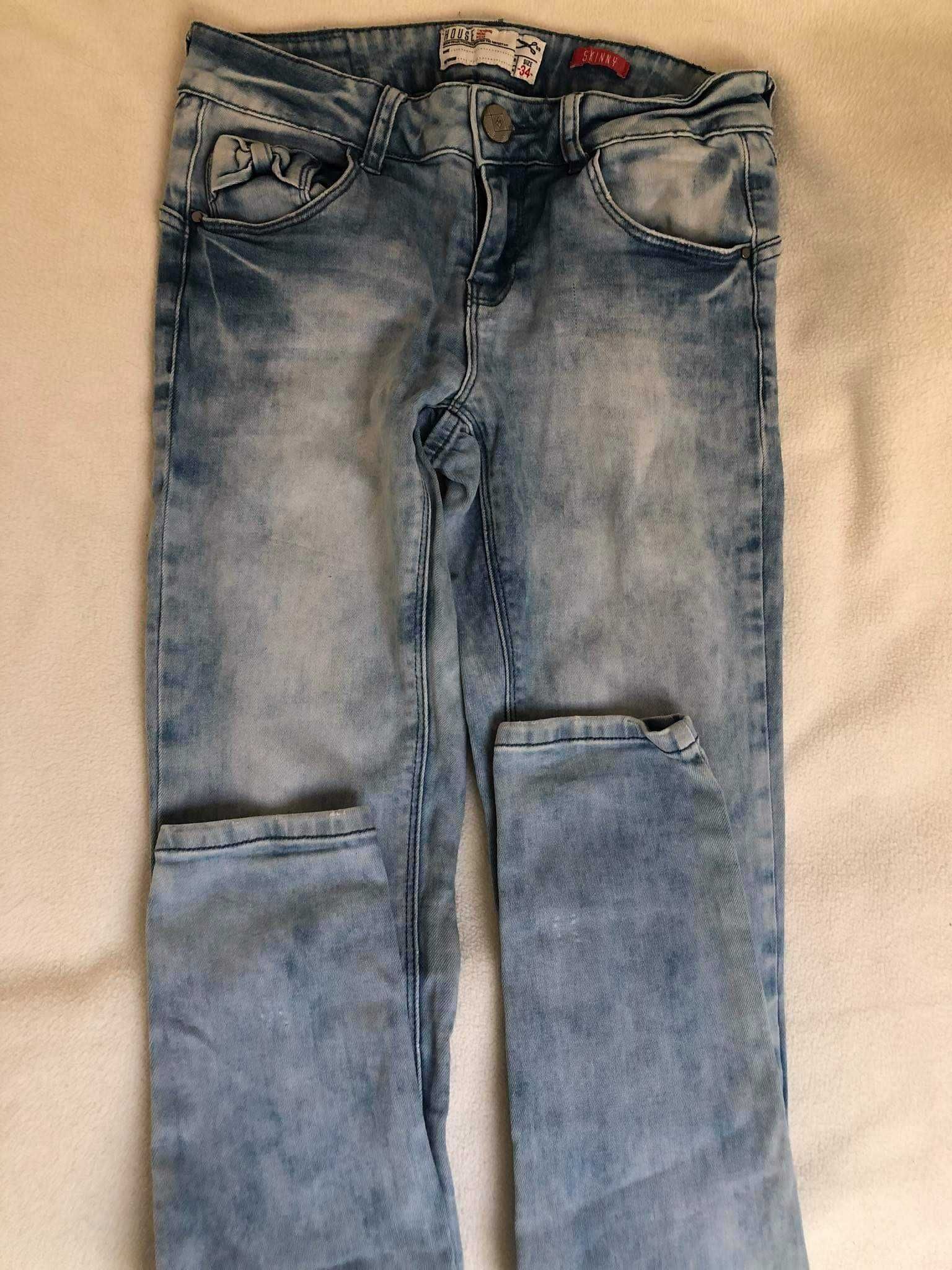 Jeansy skinny rozm. 34 House