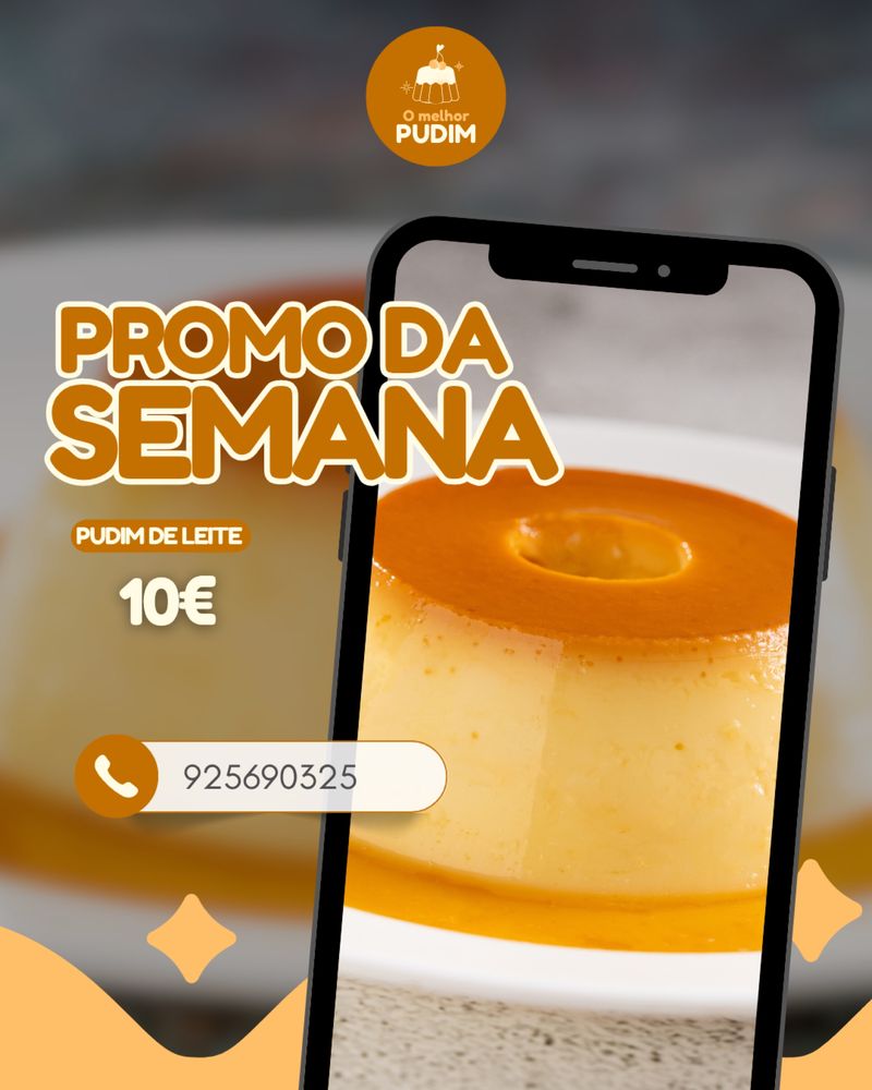 Bolo caseiro e pudim de leite