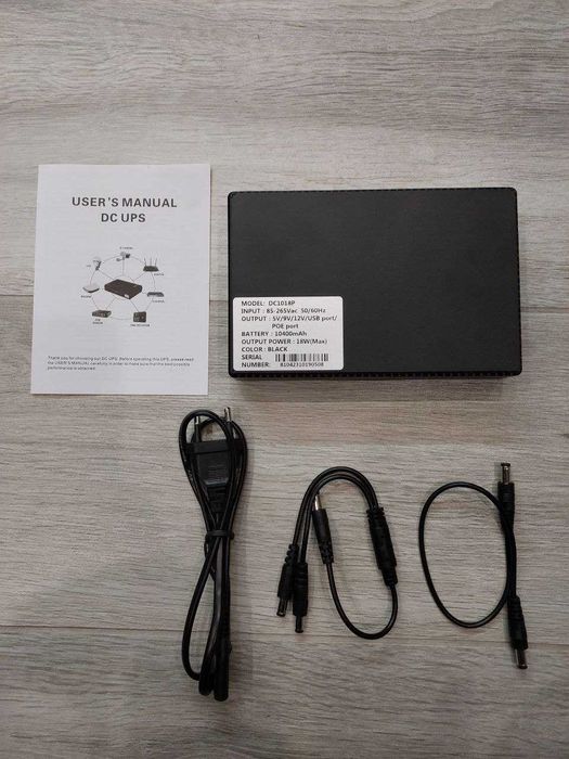UPS DC-1018P UPS 10400mAh — безперебійник для роутера, камер інтернету
