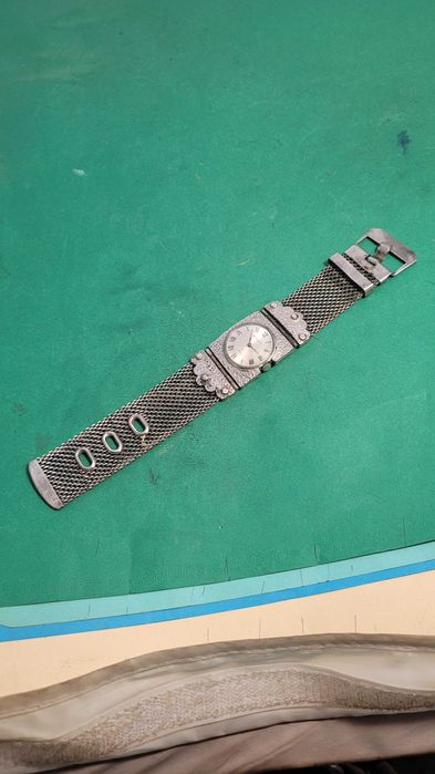 Stary zegarek DAMSKIM -TRACHT- COROCRAFT- posrebrzanny