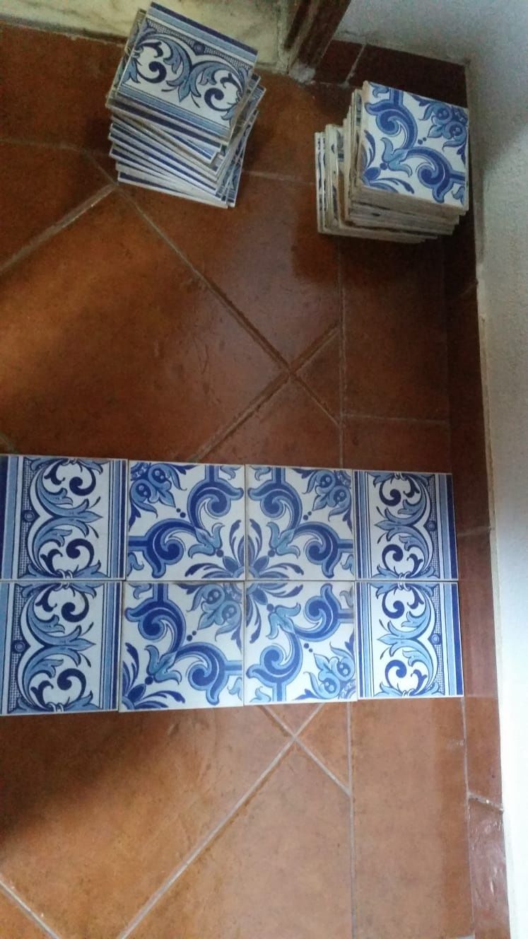 Azulejos azulejo mosaicos cerâmica chão vintage antigo antigos