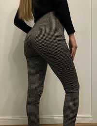 Obcisłe spodnie legginsowe damskie legginsy Zara XS