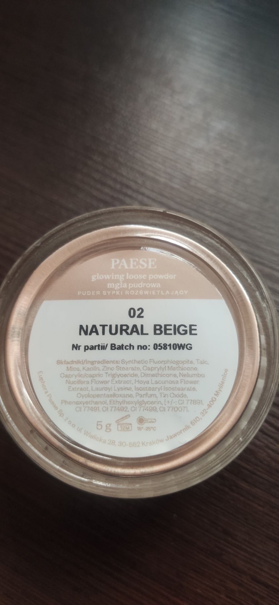 Puder sypki Paese Mgła Pudrowa 02 Natural Beige 5 g