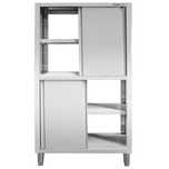 Szafa gastronomiczna przelotowa Mega-M 100x50x180 cm nierdzewna - NOWA