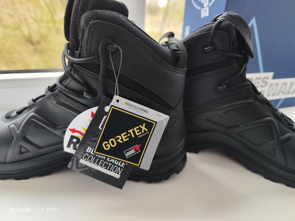 Ботинки HAIX Black Eagle Tactical 2.0 GTX mid/black 43 новые.